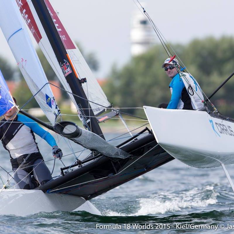 Sailing in the World Championships in Kiel, Germany