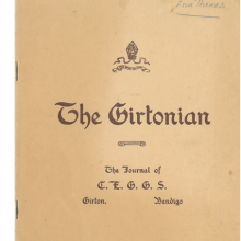 1939 copy of The Girtonian dontated